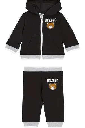 Moschino Baby cotton jersey hoodie and sweatpants set