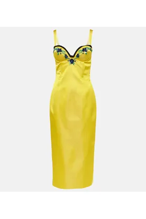 Miss Sohee Iris embellished velvet midi dress
