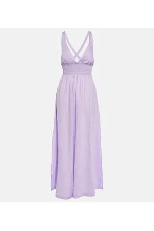 Heidi Klein Lake Garda linen maxi dress