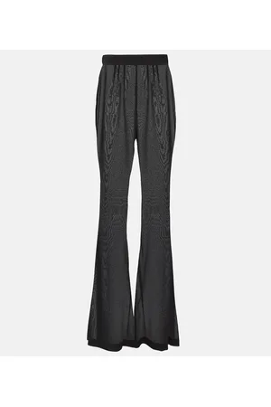 Dolce & Gabbana Silk-blend chiffon flared pants