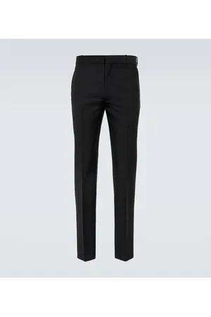 Alexander McQueen Wool and mohair slim pants