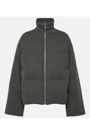 Totême Wool-blend flannel down jacket