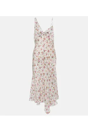 Isabel Marant Lucia floral satin midi dress