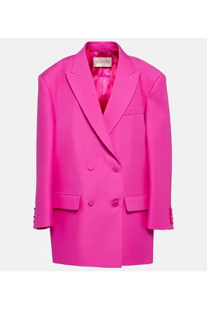 VALENTINO Double-breasted wool and silk blazer