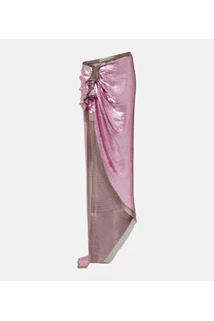 Rick Owens Edfu embellished chiffon maxi skirt