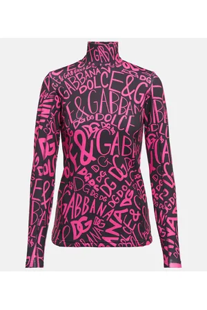 Dolce & Gabbana Logo-print turtleneck ski top