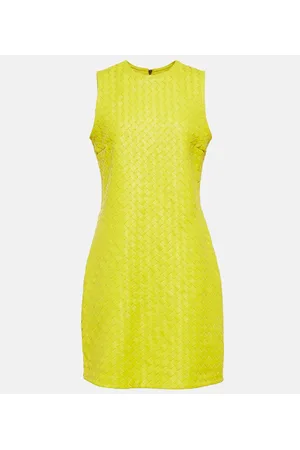 Bottega Veneta Intrecciato leather minidress