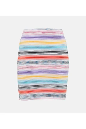Missoni Striped knit miniskirt