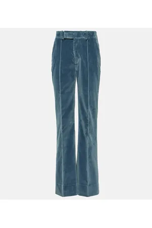 Frame The Slim Stacked velvet pants