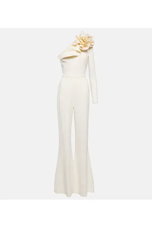 Elie saab Floral one-shoulder jumpsuit