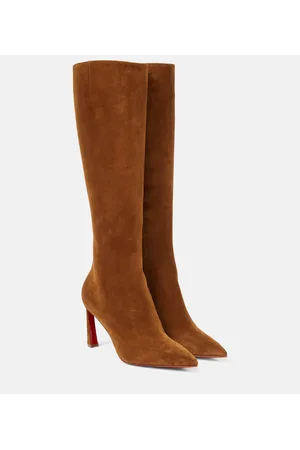 Christian Louboutin Condora Botta 85 suede knee-high boots
