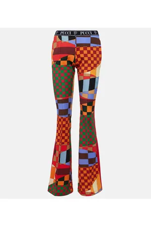 Puccini Giardino jersey flared pants