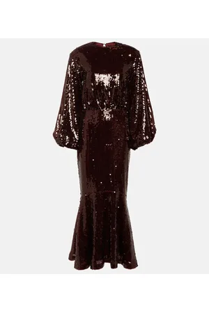 ROTATE Sequined maxi dress
