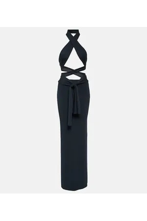AYA MUSE Acis halterneck knit maxi dress