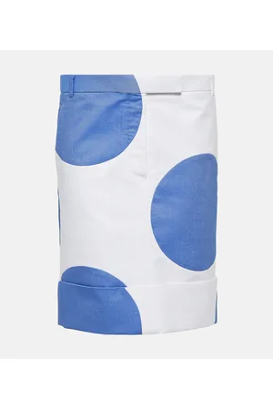 Thom Browne Polka-dot cotton mini skirt