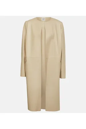 Totême City leather coat