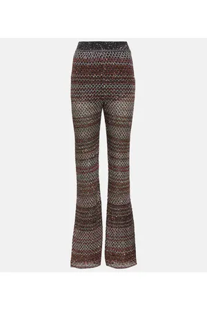 Missoni Knitted chevron LurexÂ® flared pants