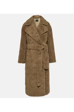 Joseph Sherpa Cabanis camel hair and silk coat
