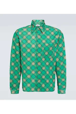 ERL Checked cotton corduroy shirt