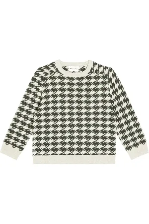 MORLEY Tamas checked wool and cotton sweater