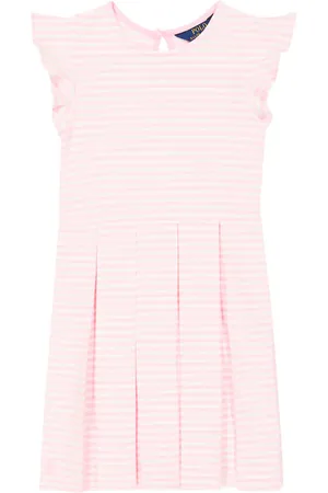 Ralph Lauren Cotton-blend ruffle dress