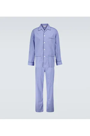 DEREK ROSE Felsted 3 checked cotton pajama set