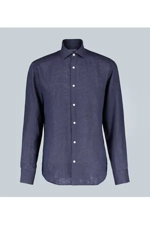 Frescobol Carioca Long-sleeved linen shirt