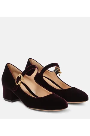 Gianvito Rossi Mary Ribbon 45 velvet pumps