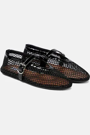 Alaïa AlaÃ¯a Fishnet ballet flats