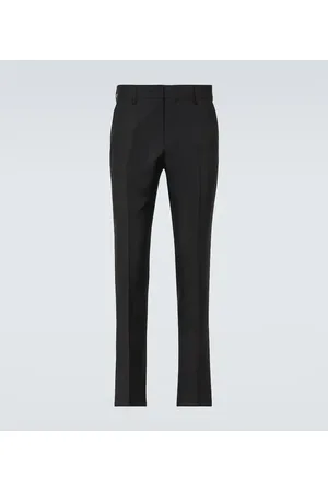Ami Mohair and wool straight pants