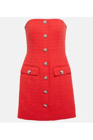 VERONICA BEARD Aster cotton-blend tweed minidress
