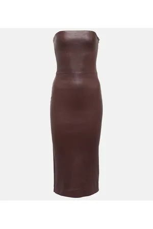 Stouls Mona 23 leather midi dress