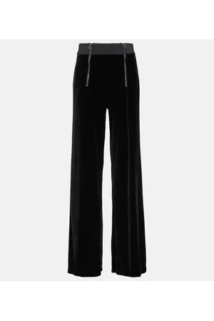 Tom Ford Zip-detail velour straight pants