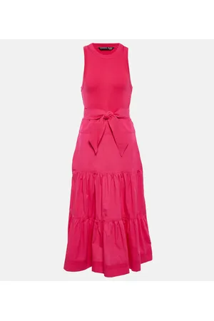 VERONICA BEARD Austyn tiered midi dress