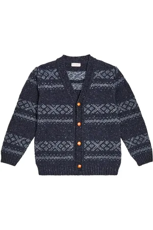La Coqueta Axel Fair Isle wool-blend cardigan