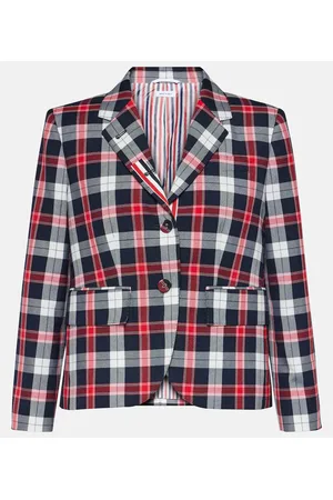 Thom Browne Tartan wool-blend blazer