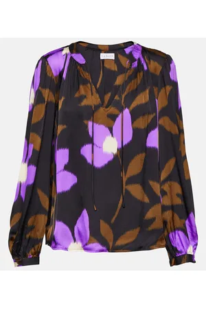 Velvet Isa printed satin top