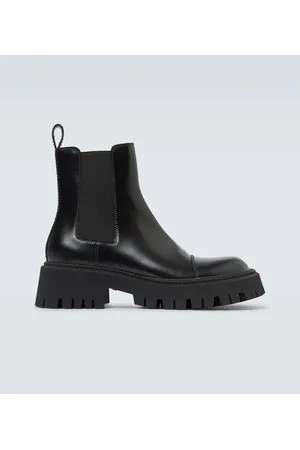 Balenciaga Tractor leather boots