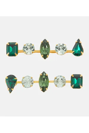 Jennifer Behr Jessa embellished set of 2 bobby pins
