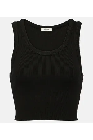 AGOLDE Ribbed-knit crop top