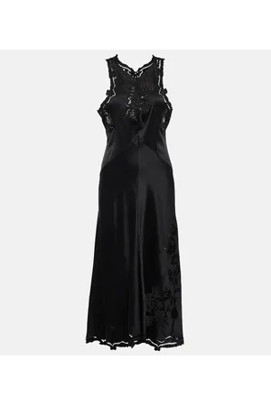 Isabel Marant Jadel embroidered silk-blend midi dress