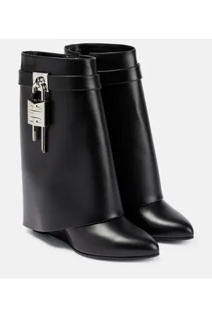Givenchy Shark Lock leather ankle boots