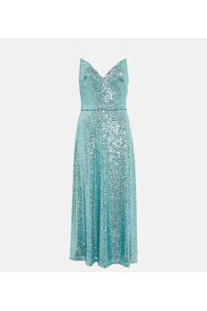 MONIQUE LHUILLIER Sequined midi dress