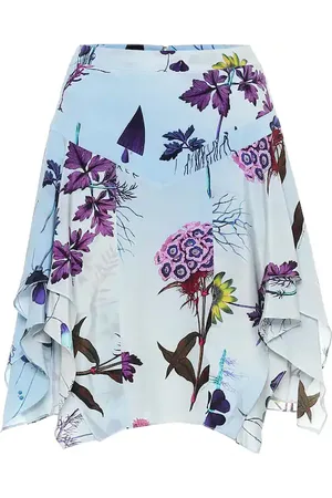 Stella McCartney Floral silk miniskirt