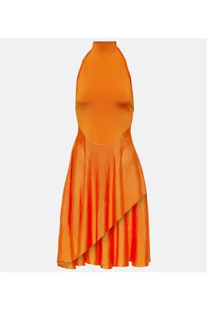 Alaïa AlaÃ¯a High-neck jersey minidress