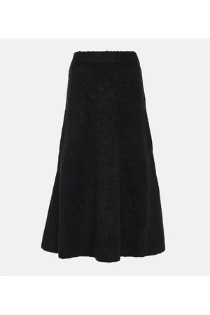GABRIELA HEARST Pablo wool and silk bouclÃ© midi skirt