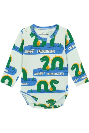 Mini Rodini Baby printed cotton-blend onesie