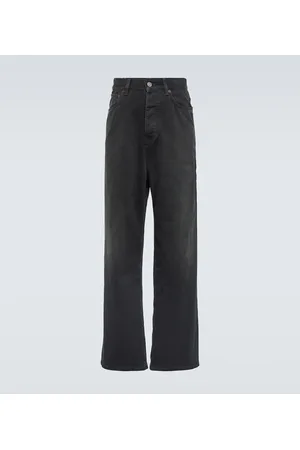 Balenciaga Mid-rise cotton wide-leg pants