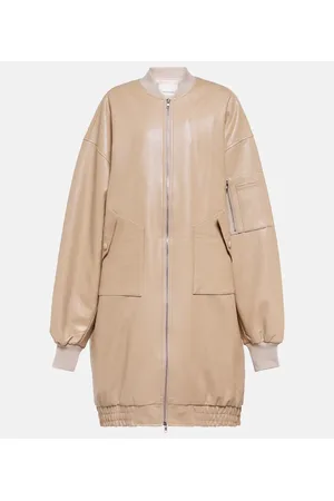 The Frankie Shop Oversized faux leather bomber jacket