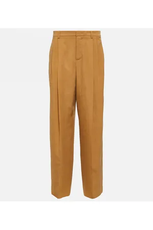 Vince Pleated low-rise wide-leg pants